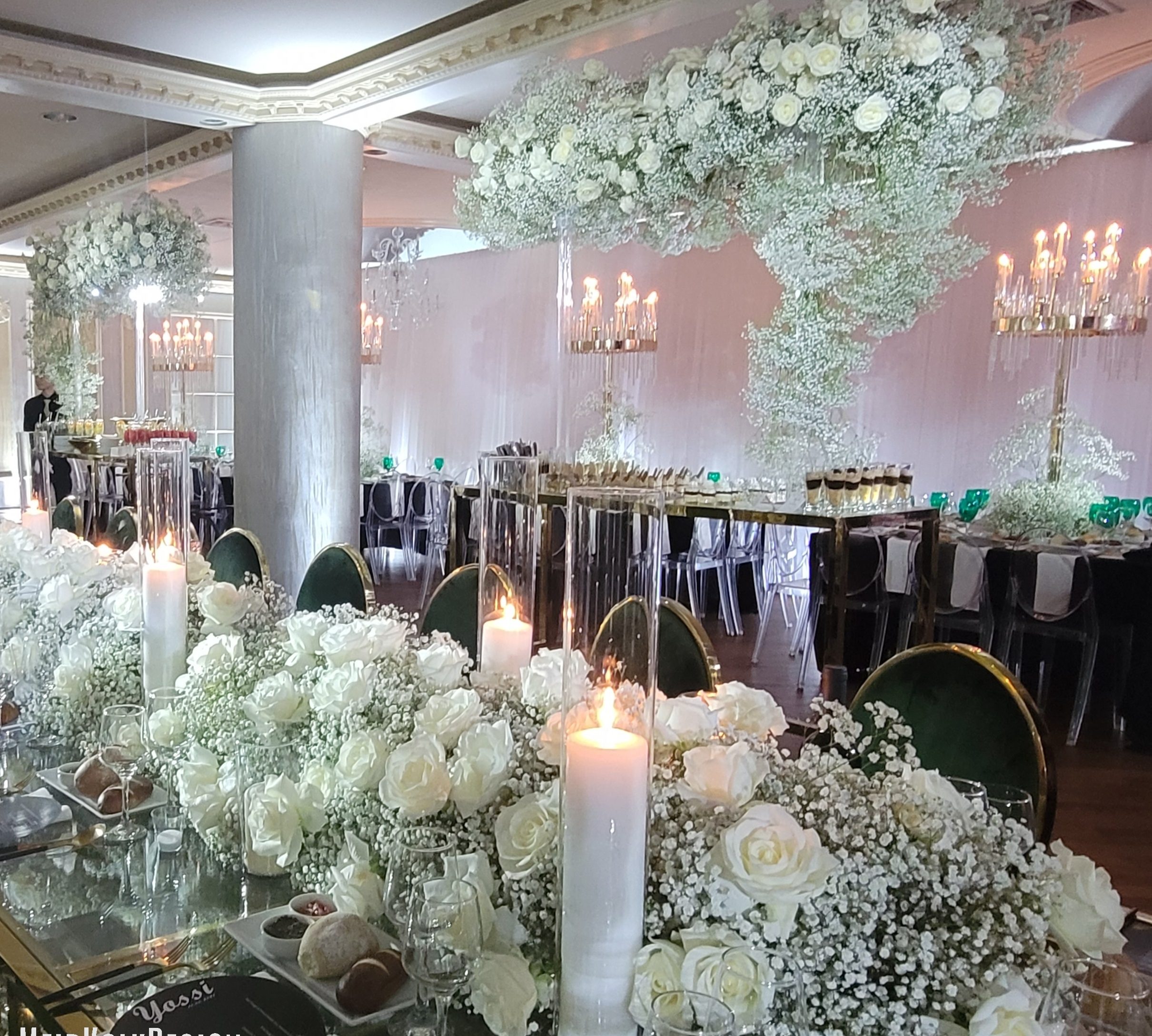 The hydrangea tables, the full picture